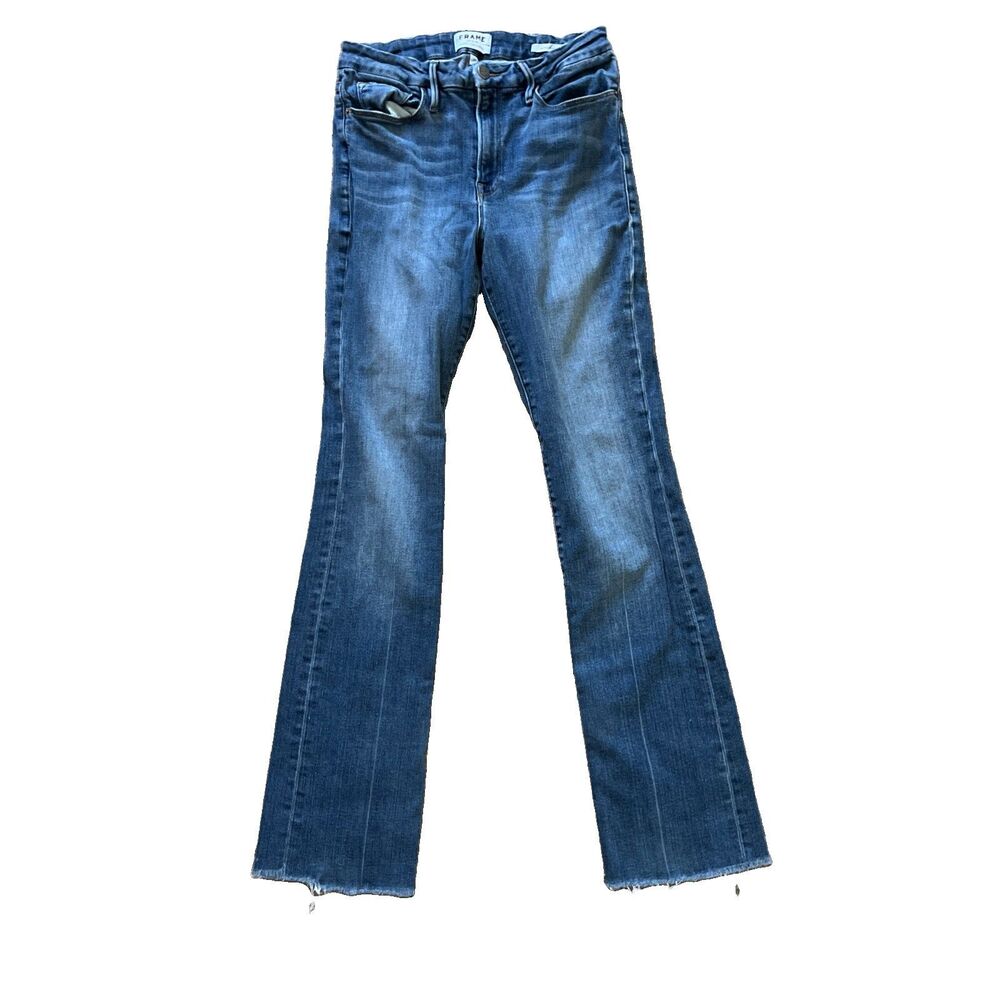 Frame Jeans Le Mini Boot Size 30 Blendon High Rise Medium Wash